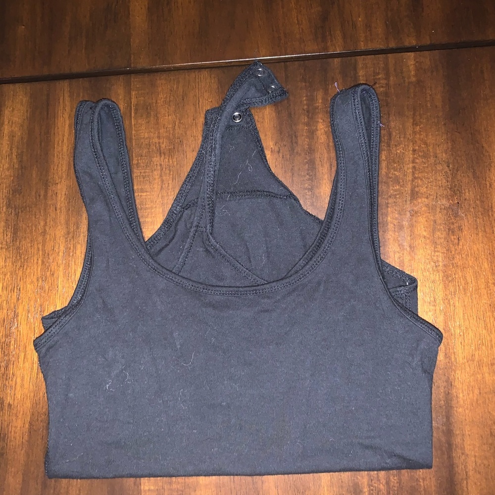 Black cotton Abercrombie bodysuit